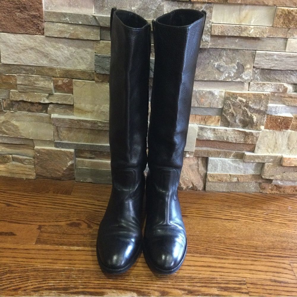 GUCCI Leather Riding Boots